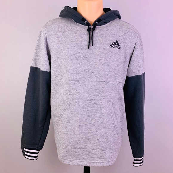 adidas Other - adidas Men's Hoodie Sweatshirt Gray Size Small